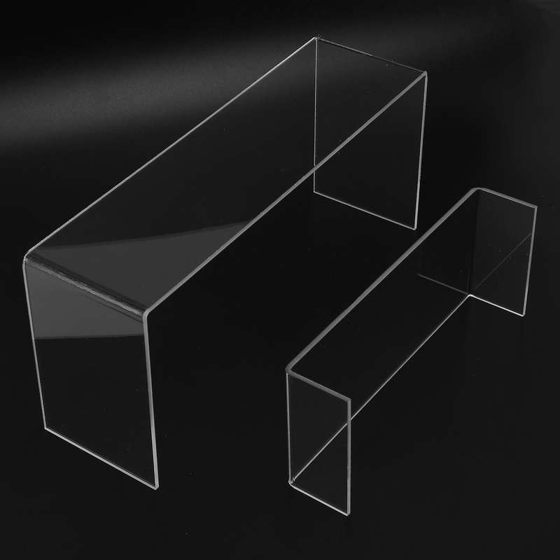 5 Pack Clear Acrylic Display Risers,5 Sizes Fixtures Compatible Cake Display