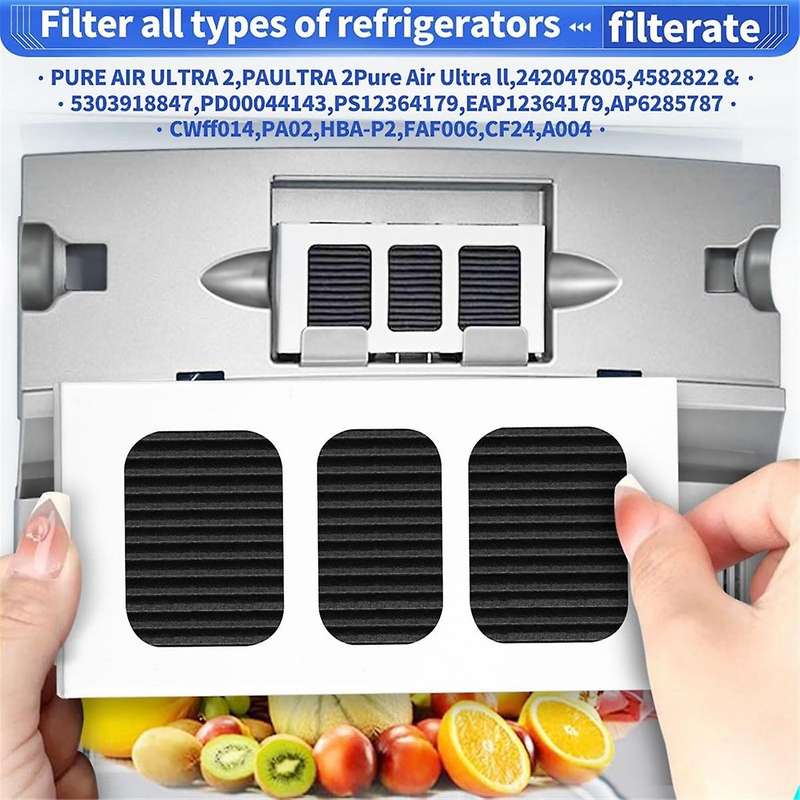 5 Pack for Paultra2 Refrigerator Air Filter Replacement for PAULTRA2 Pure Air Ultra II Refrigerator