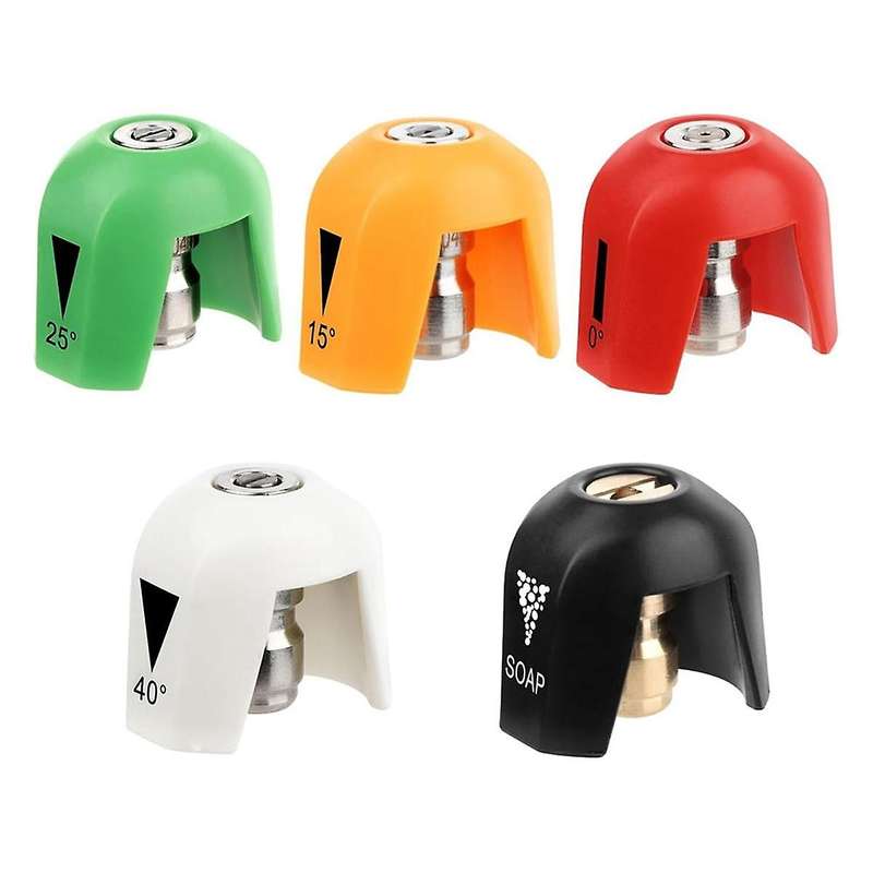 5 Pack Quick Connect Pressure Washer Nozzle Tips without Base-for Spx3000 Series & Universal Pressu