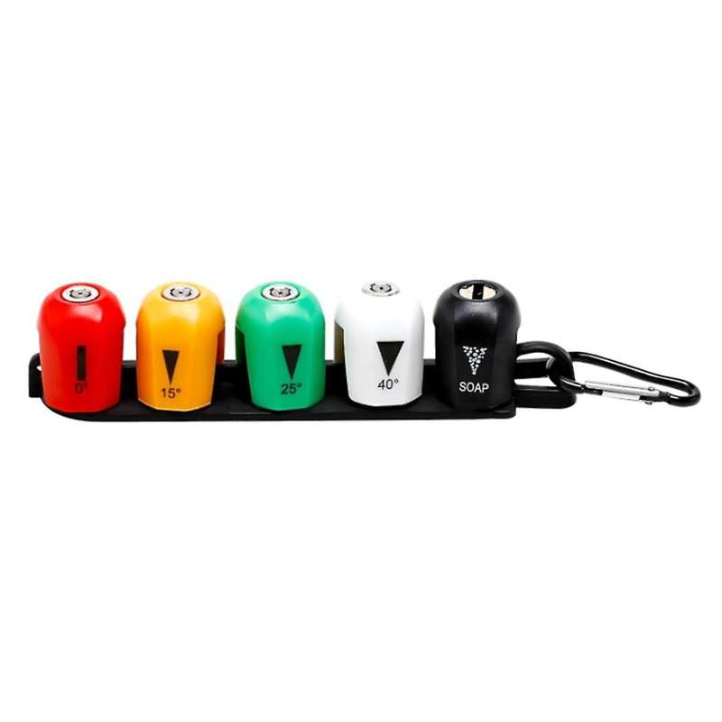 5 Pack Quick Connect Pressure Washer Nozzle Tips with Base-for Spx3000 Series & Universal Pressure