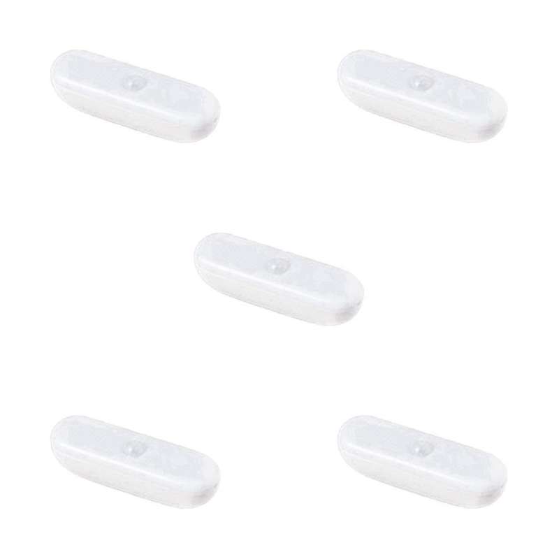 5 Pack Night Light,motion Sensor Cabinet Lamp,portable Cordless Magnetic Battery Powered Lighting F