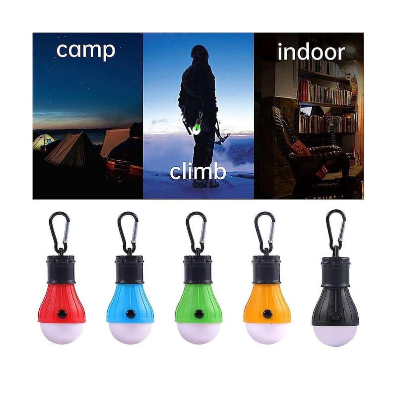 5 Packs Camping Light Bulb Portable Led Camping Lantern Camp Tent Lights Lamp Camping Gear and Equi