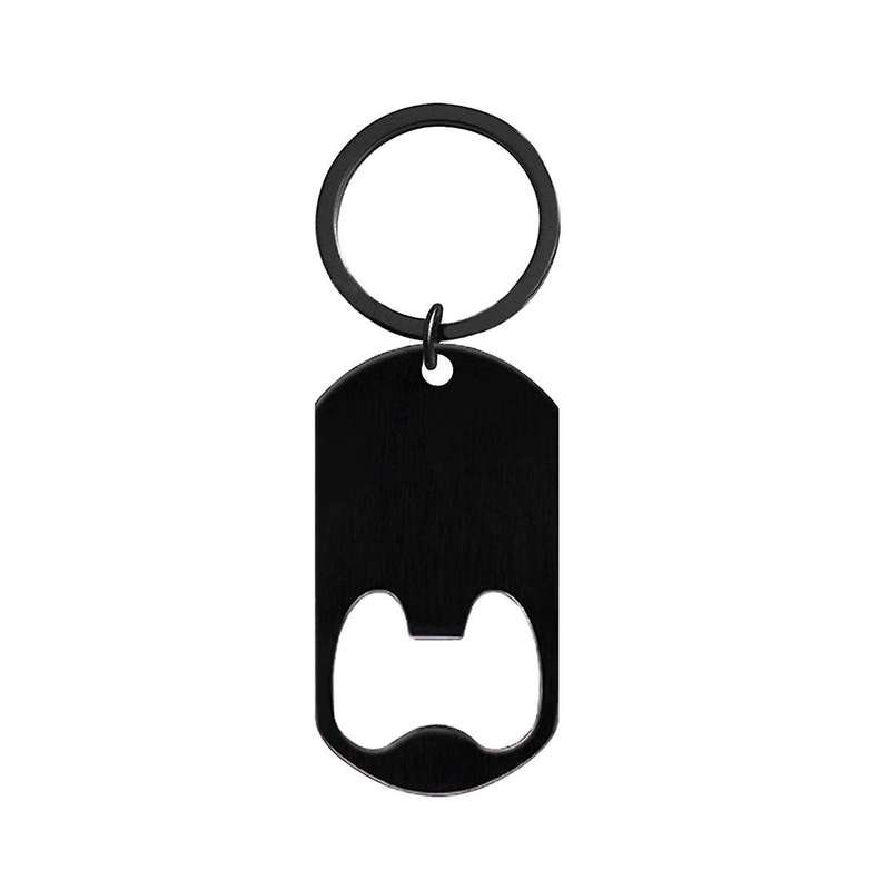 5 PACK Stainless Steel Flat Bottle Opener with Keychain-Bar Key-Beer Bottle Opener for Kitchen, Bar