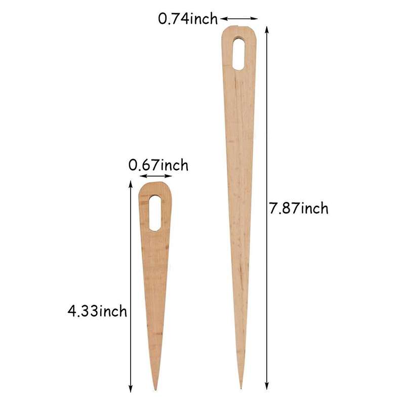 5 Pack Wooden Knitting Crochet Needles Wooden Hand Loom Sticks Tapestry Sewing Making DIY Knitting T