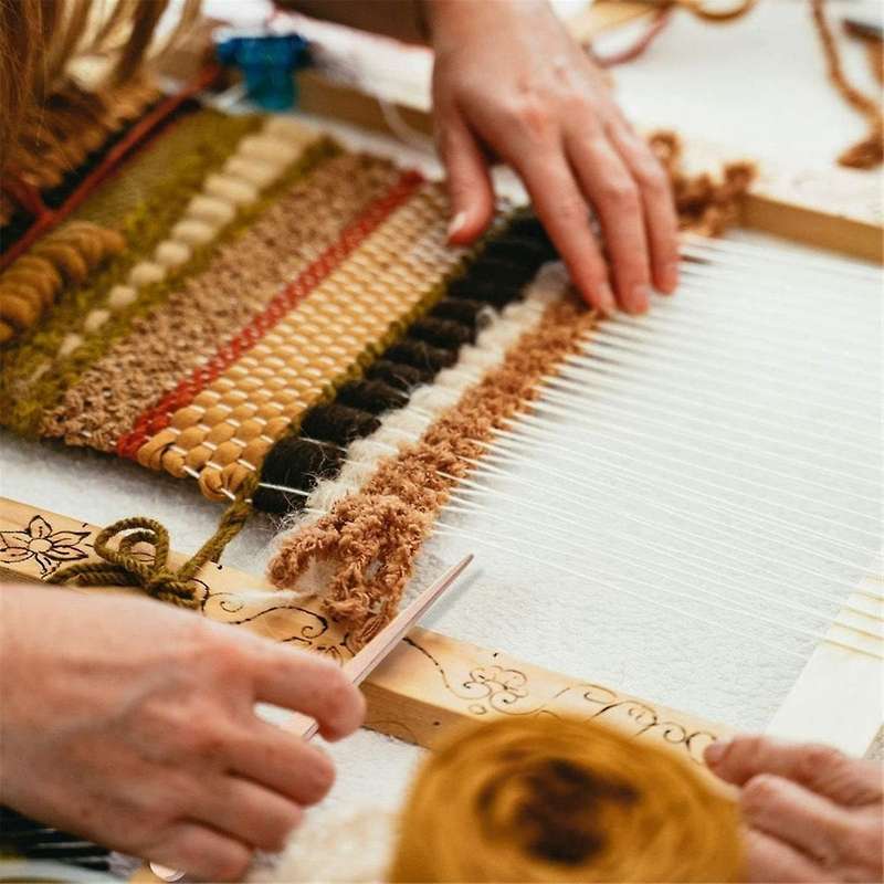 5 Pack Wooden Knitting Crochet Needles Wooden Hand Loom Sticks Tapestry Sewing Making DIY Knitting T