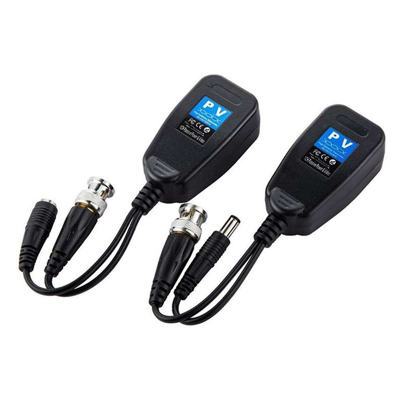 5 Pairs CCTV Coax BNC Video Power Balun Transceiver to CAT5E 6 RJ45 Connector Coaxial/Analog HD Twi