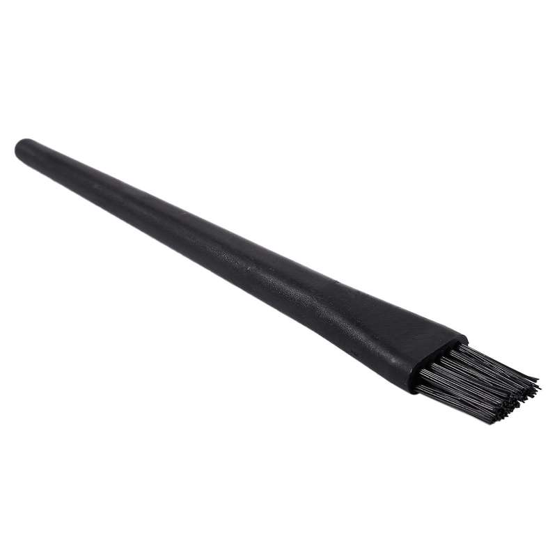 5 Pcs 1.5 X 0.5cm Black Plastic Round Handle Anti Static Esd Brush
