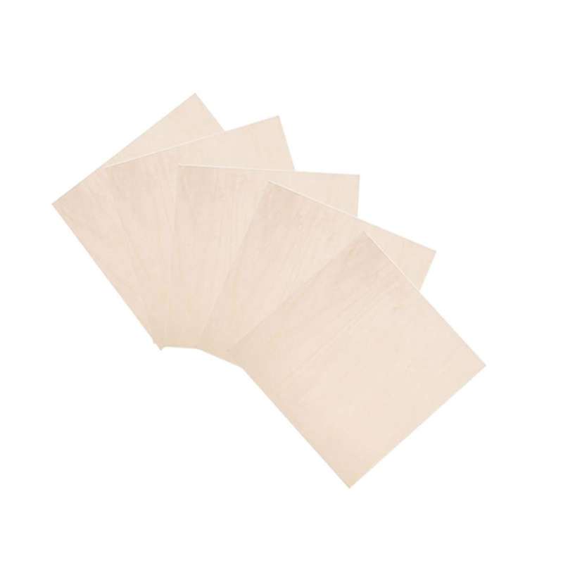 5 Pcs Basswood Craft Board Crafts Multi-layer Board Cutting Board Diy Painting Stained and Carved Wo