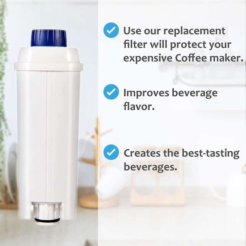 5 Pcs Coffee Machine Replacement Water Filter for DLS C002 ECAM Esam BCO EC680 EC800 Filter