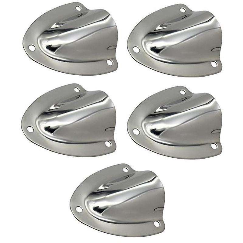 5 PCS Marine Grade Stainless Steel Vent Clam-Shell for Yacht Boat Sailing Accessory Marine Hardware