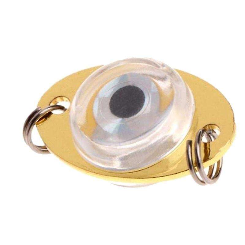 5 Pcs Mini Fishing Lure Light LED Deep Drop Underwater Eye Shape Fishing Bait Luminous Lure,Red