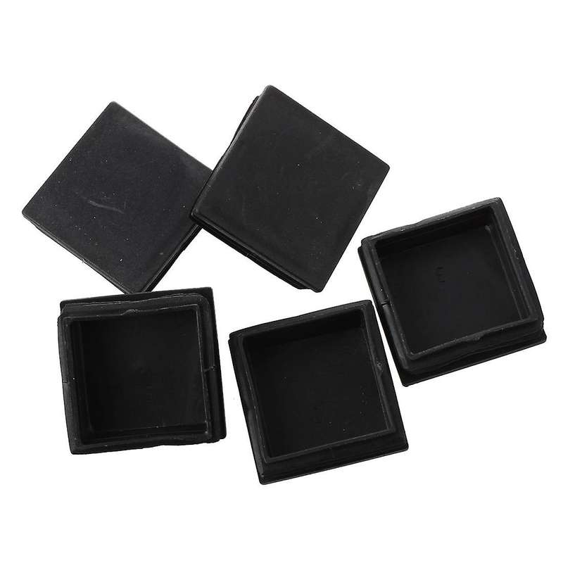 5 Pcs Plastic Square Blanking End Caps Tubing Tube Inserts 50mm X 50mm