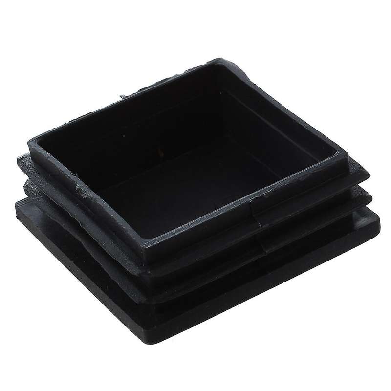 5 Pcs Plastic Square Blanking End Caps Tubing Tube Inserts 50mm X 50mm