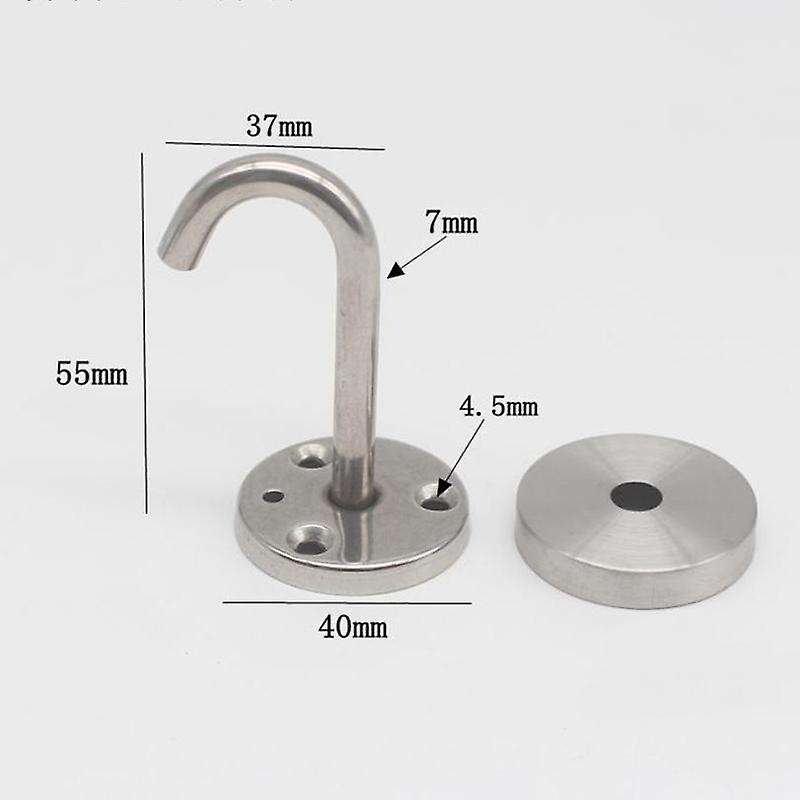 5 Pcs Stainless Steel Ceiling Hook Round Base Top Mount Overhead Wall Hook for Hanging Plants Bird F