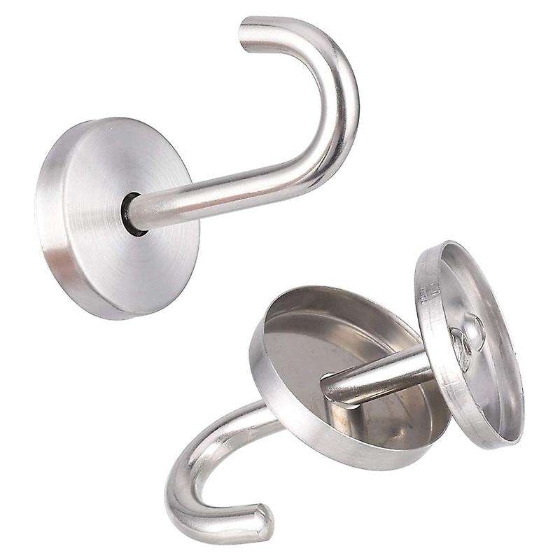 5 Pcs Stainless Steel Ceiling Hook Round Base Top Mount Overhead Wall Hook for Hanging Plants Bird F