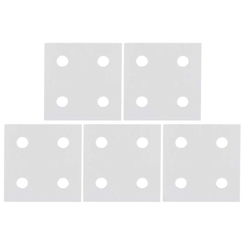 5 Pcs Strip Plate Aluminum Connector Fastener 4 Hole Angle Connector Aluminum Mount Plate 2040-4 Hol