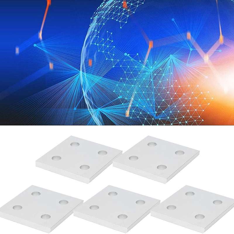 5 Pcs Strip Plate Aluminum Connector Fastener 4 Hole Angle Connector Aluminum Mount Plate 2040-4 Hol
