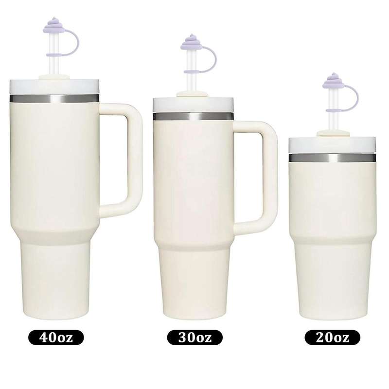 5 Pcs Straw Covers for Cup 40-20 Oz, 0.4 Inches Silicone Straw Cover Caps, Dust-proof and Leak-proo