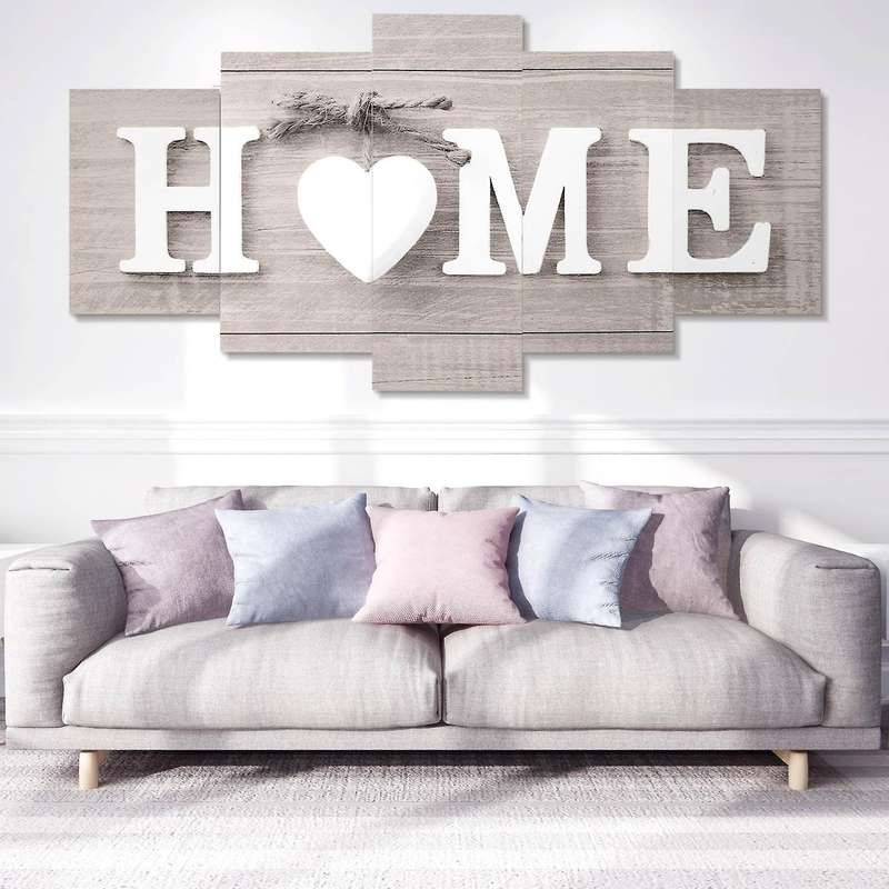 5 Pcs/set Wall Paintings Home Letter Prints Photo Paintings Wall Art without Frame Decorations Pain