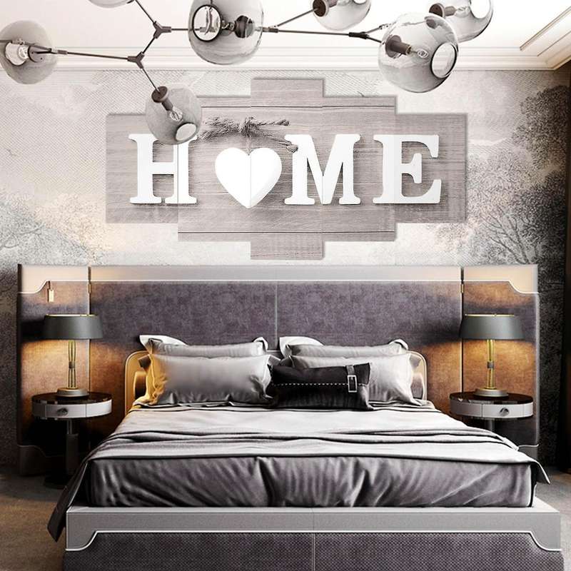 5 Pcs/set Wall Paintings Home Letter Prints Photo Paintings Wall Art without Frame Decorations Pain