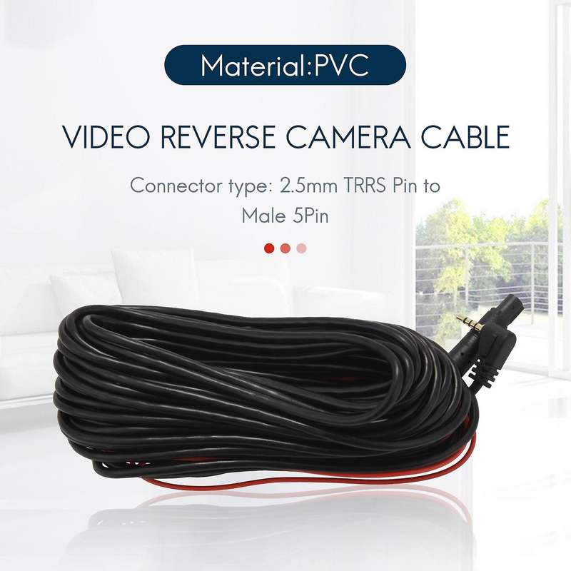 5 Pin 5 Hole 9 Meter Long Line Driving Recorder Rear Lens Extension Cable Compatible Driving Recorde