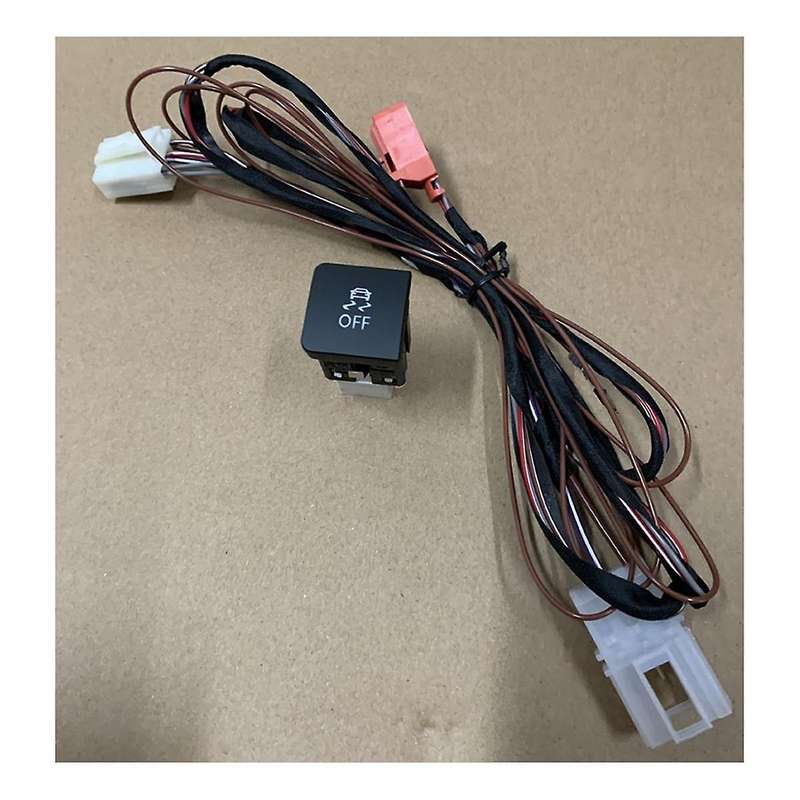 5 Set Car Esp Off Asr Tcs Switch Traction Control Anti- Button with Cable Wiring Harness Golf Mk6 6