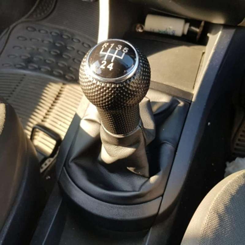5 Speed Car Gear Shift Knob Lever Stick Gaiter Boot Cover with Dust Cover for SEAT 2002-2008