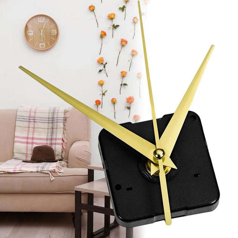 5 Set Silent Quartz Movement Mechanism DIY Wall Clock Motor Kit Replacement Repair Parts with Round