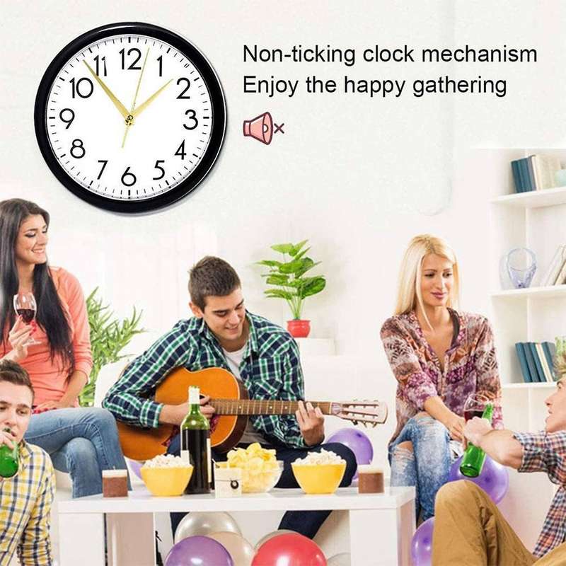5 Set Silent Quartz Movement Mechanism DIY Wall Clock Motor Kit Replacement Repair Parts with Round