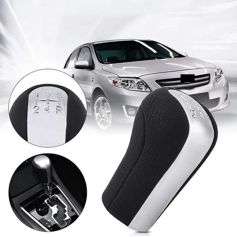 5 Speed Car Gear Shift Knob PU Leather Lever Shifter Hand Ball for YARIS/VITZ 99-2005 AVENSIS 1997-2
