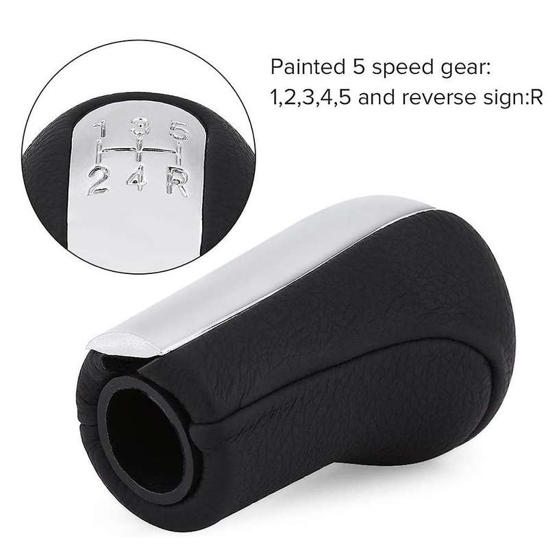 5 Speed Car Gear Shift Knob PU Leather Lever Shifter Hand Ball for YARIS/VITZ 99-2005 AVENSIS 1997-2