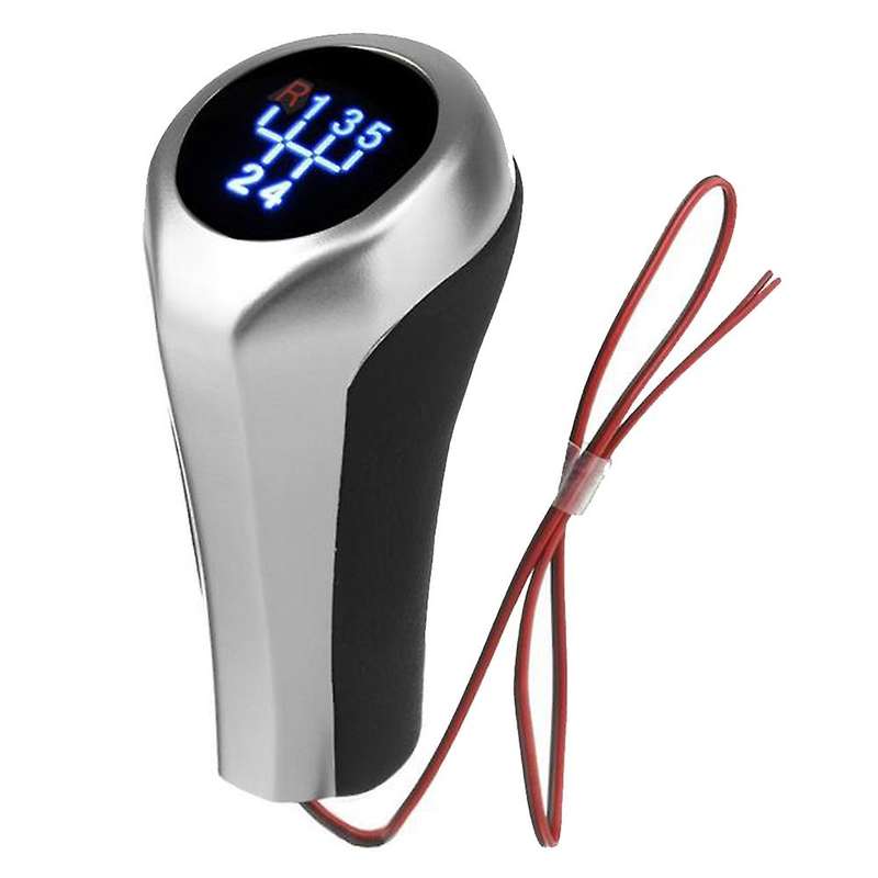 5 Speed Car LED Gear Shift Knob WITH/LED Backlight Leather Shifter Lever Handle Stick for E46 E90 E9