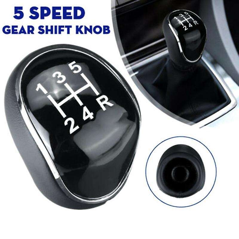 5 Speed Car PU Leather Gear Shift Knob Shift Lever for Mondeo IV C-MAX Transit Focus MK3 MK4 Kuga