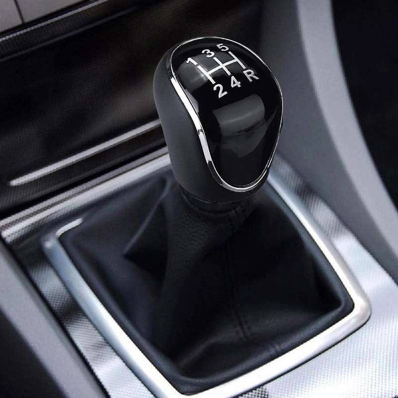 5 Speed Car PU Leather Gear Shift Knob Shift Lever for Mondeo IV C-MAX Transit Focus MK3 MK4 Kuga