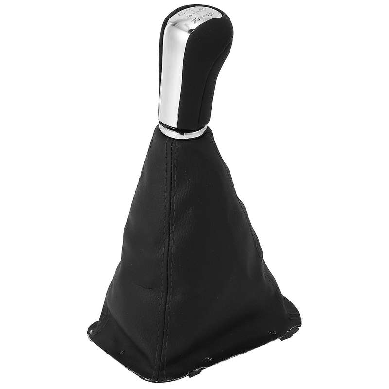5 Speed Car PU Leather Shift Knob Shifting Cover Shift Boot for Avensis T25 MK2 II 2003-2009