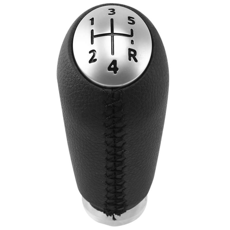 5 Speed Gear Knob Leather Head Stick for 2 3 2003-2009 Scenic2 Kangoo Car Accessories