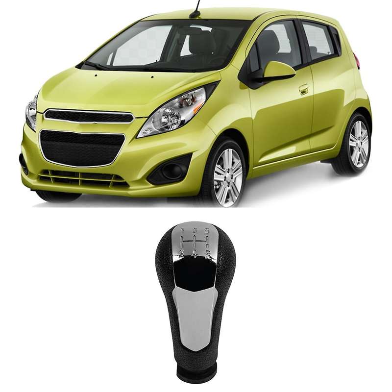 5 Speed Gear Lever Shifter Compatible Chevrolet Spark 11-16 Silver