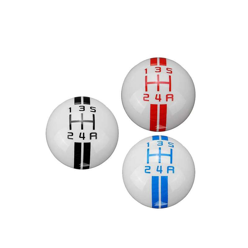 5 Speed Car Universal Gear Shift Knob Handball for White+Black