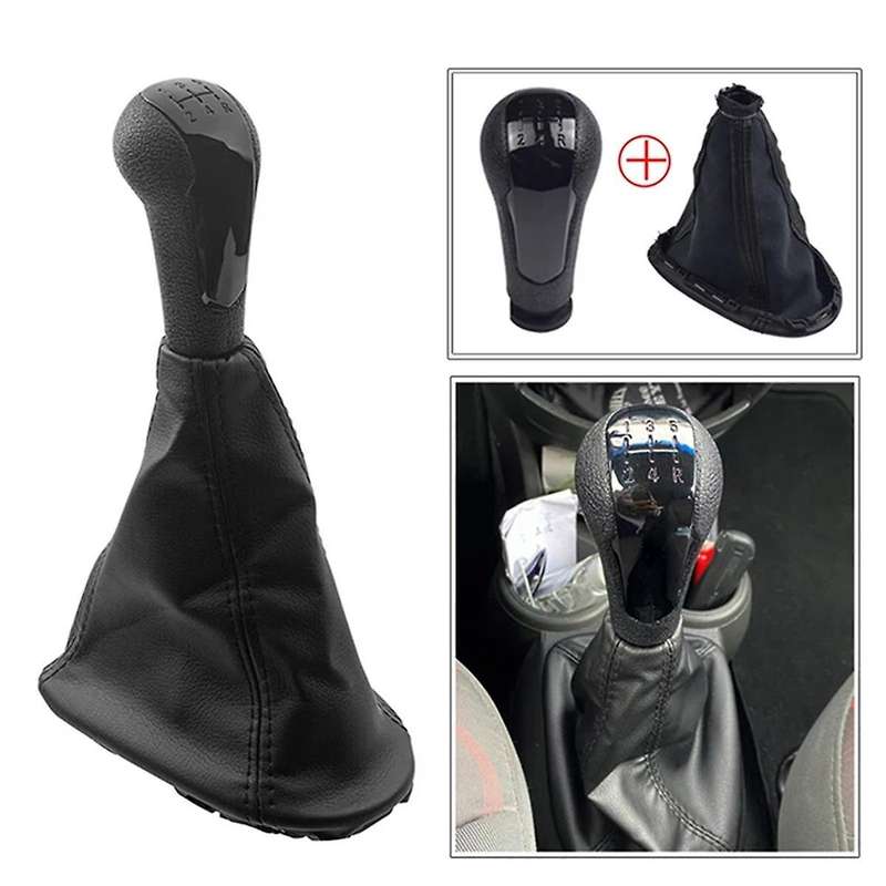 5 Speed Gear Shift Head Car Manual Gear Shift Knob with Boot for Barina Spark M300 2011-15 A