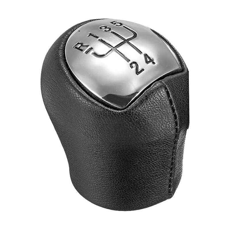 5 Speed Chrome Leather Car Gear Shift Knob Shifter Lever for Espace Kangoo Express Cabriolet