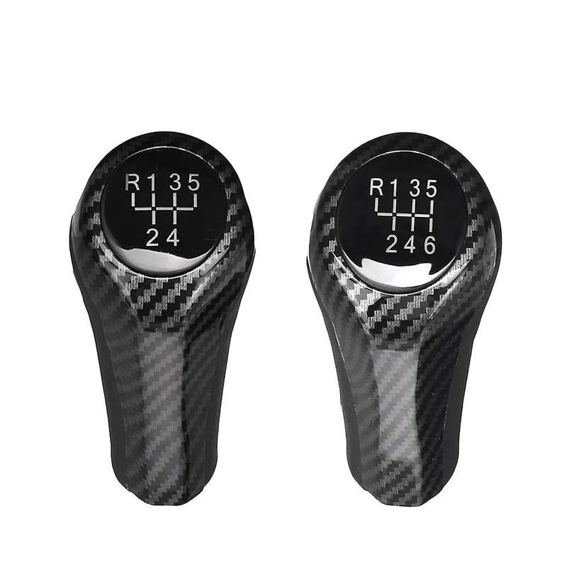 5 Speed Carbon Fiber Car LED Gear Shift Knob Shifter Lever Handle Stick for E46 E90 E91 E92 X1 X3 X5