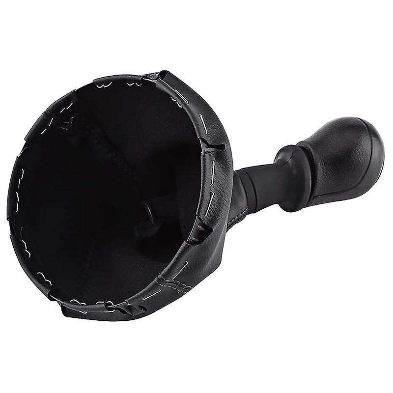 5 Speed Gear Shift Knob Manual Black Gear Shift Knob Kit Gaiter Boot Cover Leather Gear Stick Cover