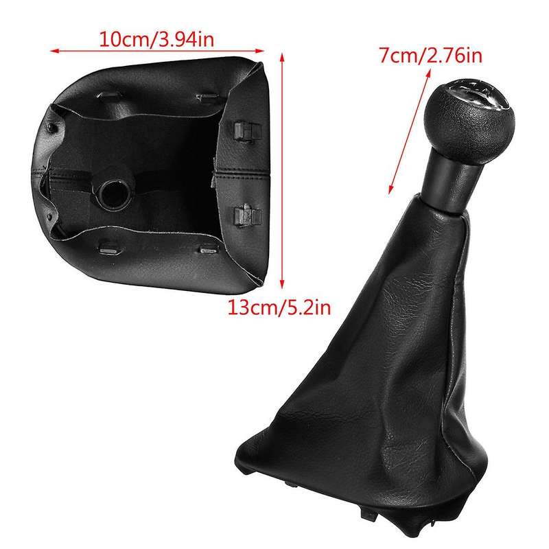 5 Speed Gear Shift Stick Leather Gaitor Gaiter Knob for 207 307 Cc 308
