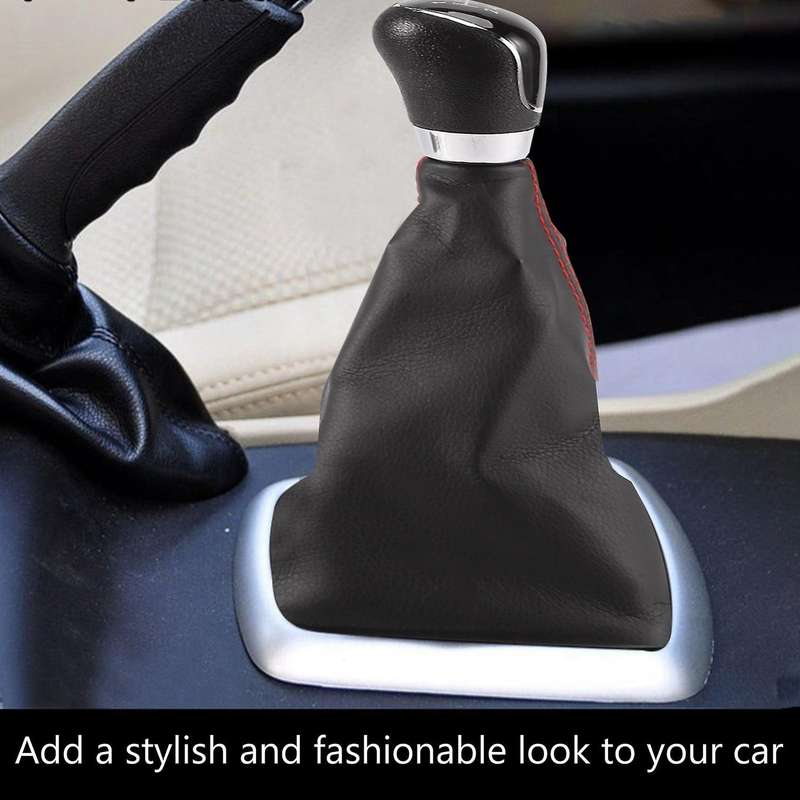 5 Speed Gear Stick Shift Knob & Dust Boot Cover for Focus MK2 2005-2012