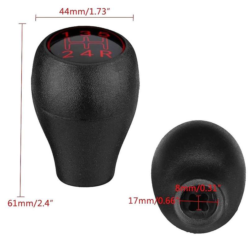 5 Speed Manual Car Shift Knob Shifter Lever Handle Stick for 504 505 309 205 CTI Silver ABS