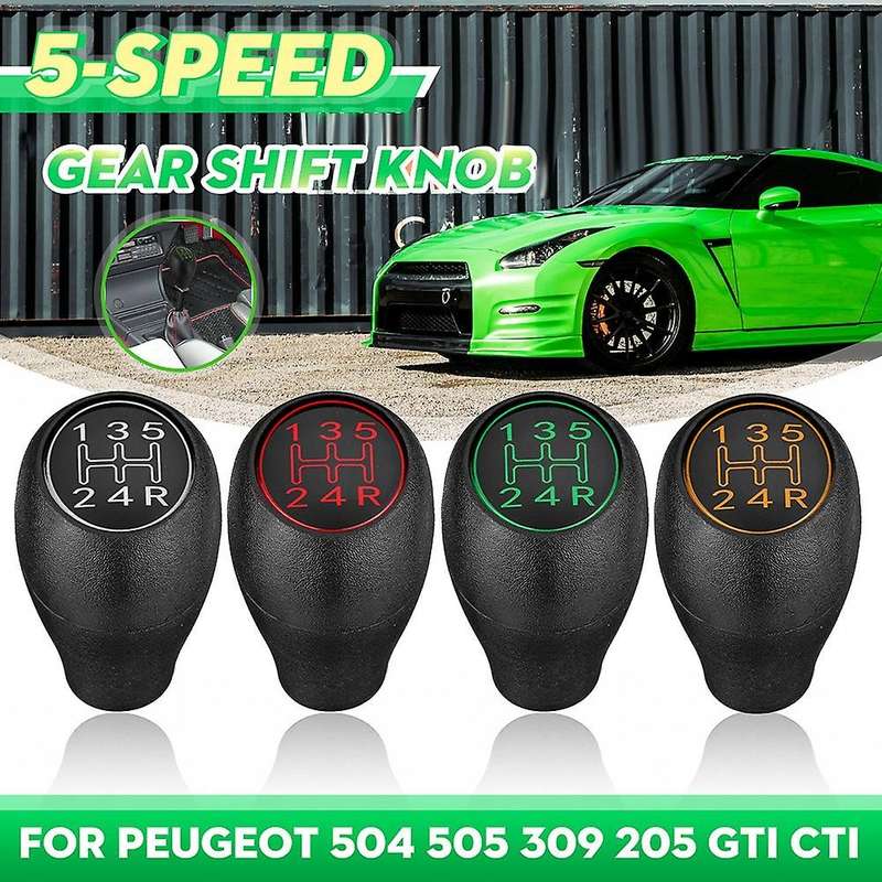 5 Speed Manual Car Shift Knob Shifter Lever Handle Stick for 504 505 309 205 CTI Silver ABS