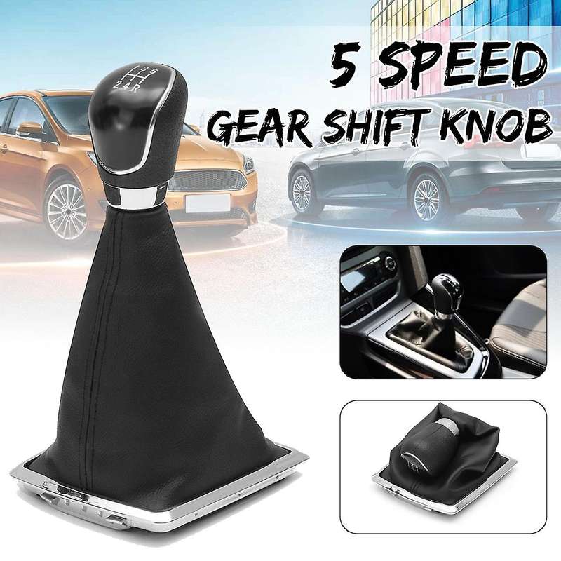 5 Speed Manual Gear Shift Knob Lever Gaiter Cover Compatible Compatibled Focus MK2