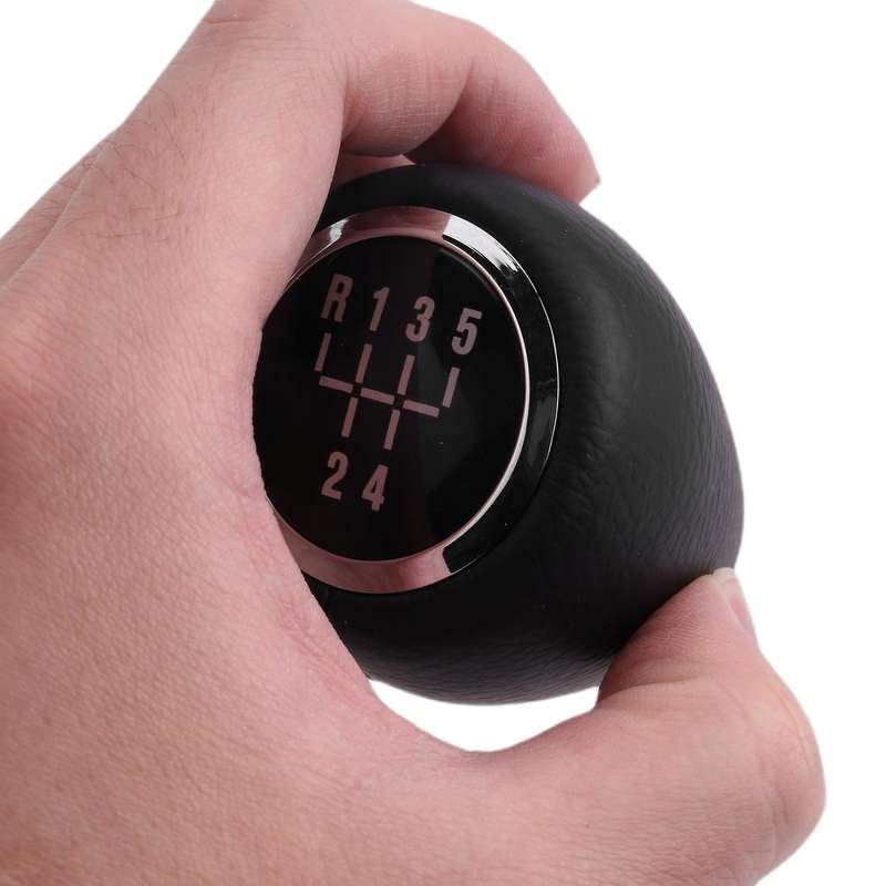 5 Speed Manual Shift Knob PU Leather Lever Shifter Handball for Opel Vectra C Signum Facelift 2005 2