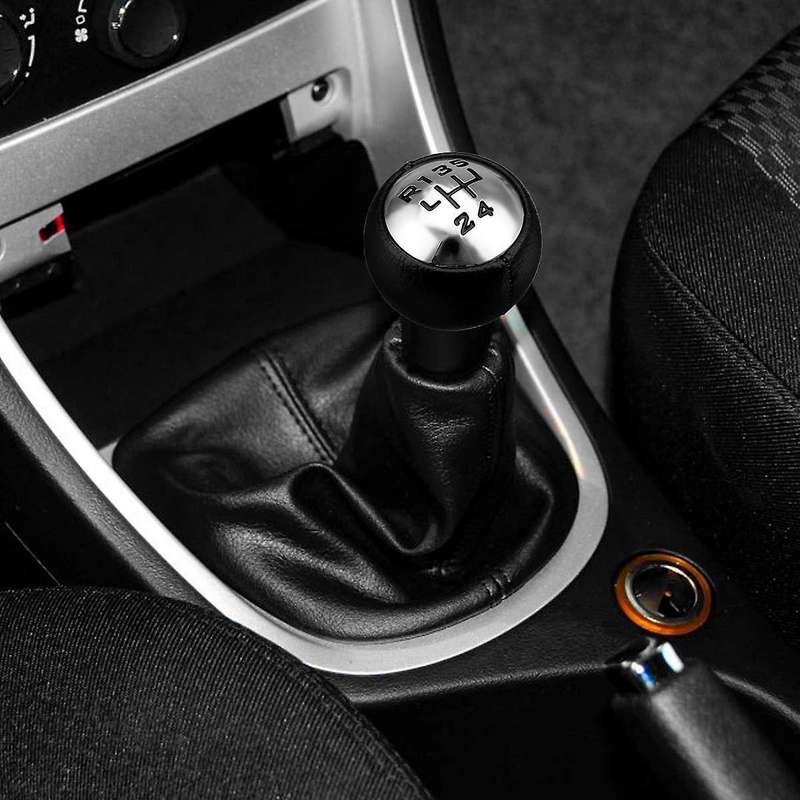 5 Speed PU Leather Shift Knob Head Handball for 307 308 3008 407 5008 807 for C3 C4 C4 C8