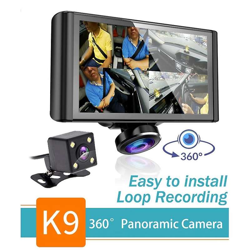 5.0inch Car DVR 2 Cameras Lens Dash Camera Dual Lens GPS Rearview Camera Video Recorder Auto Registr
